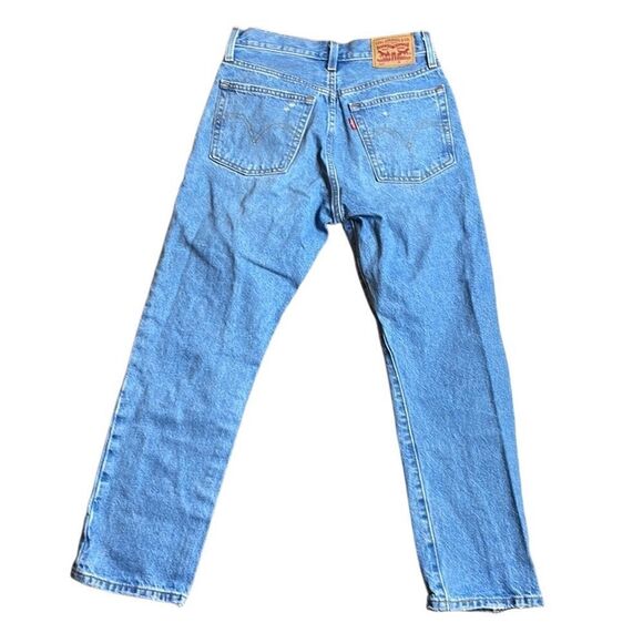 Levi Premium 501® ORIGINAL FIT WOMEN'S JEANS waist size 25 inseam 26 blue - Picture 7 of 11